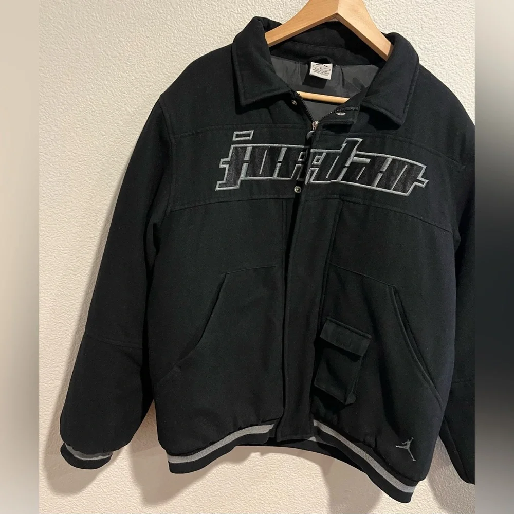 Vt 90s Air Jordan Varsity Wool Jacket 23 OG Embroidered Bomber Jacket M/XL